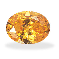 Cubic Zirconia - Oval - Golden (OS)