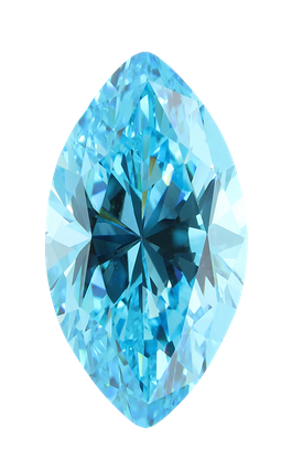 Cubic Zirconia - Marquise - Blue (MS)