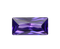 Cubic Zirconia - Rectangle - Purple A (BPC) 
