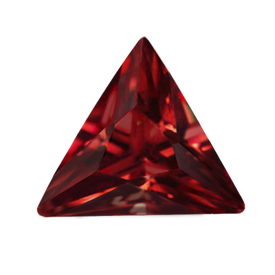 Synthetic Ruby - Corundum Triangle - red #8 (TS) 