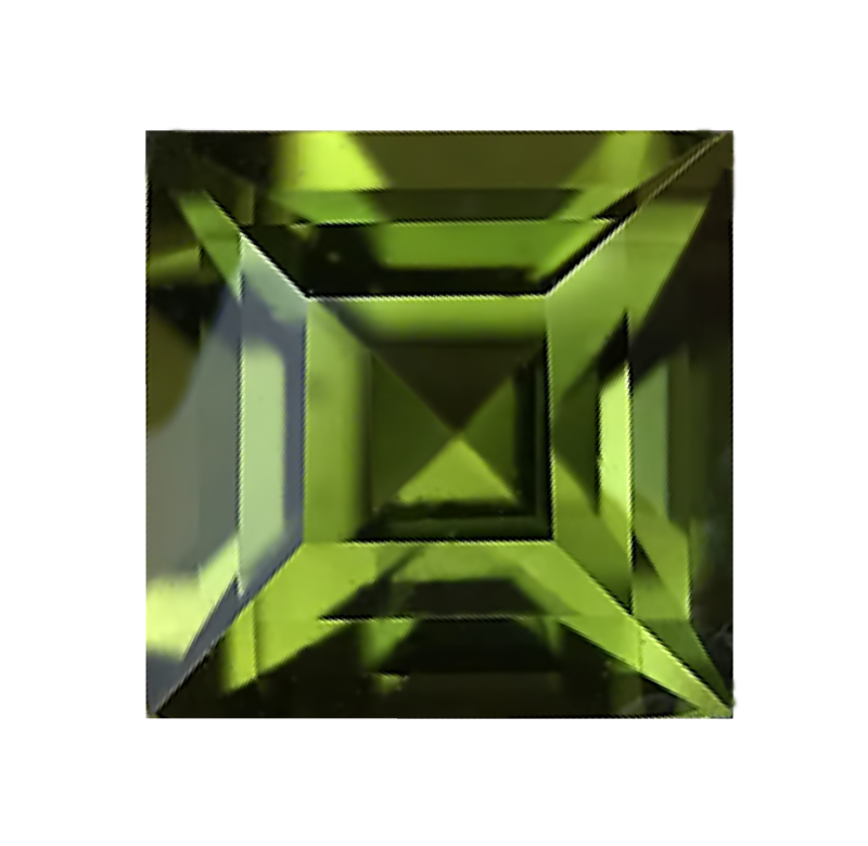 Cubic Zirconia - Square - Green (SQ)