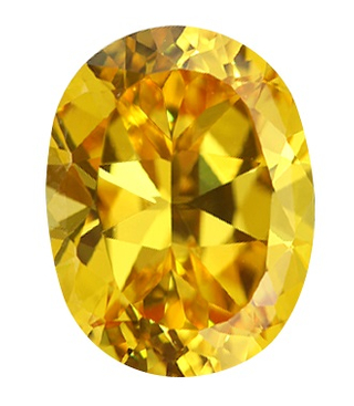 Cubic Zirconia - Oval - Yellow (OS) 