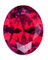 Synthetic Ruby - Corundum Oval - red #5 (OS)