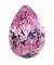 Cubic Zirconia - Pear - Pink (PS)