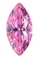 Cubic Zirconia - Marquise - Pink (MS)