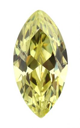 Cubic Zirconia - Marquise - Apple Green (MS)